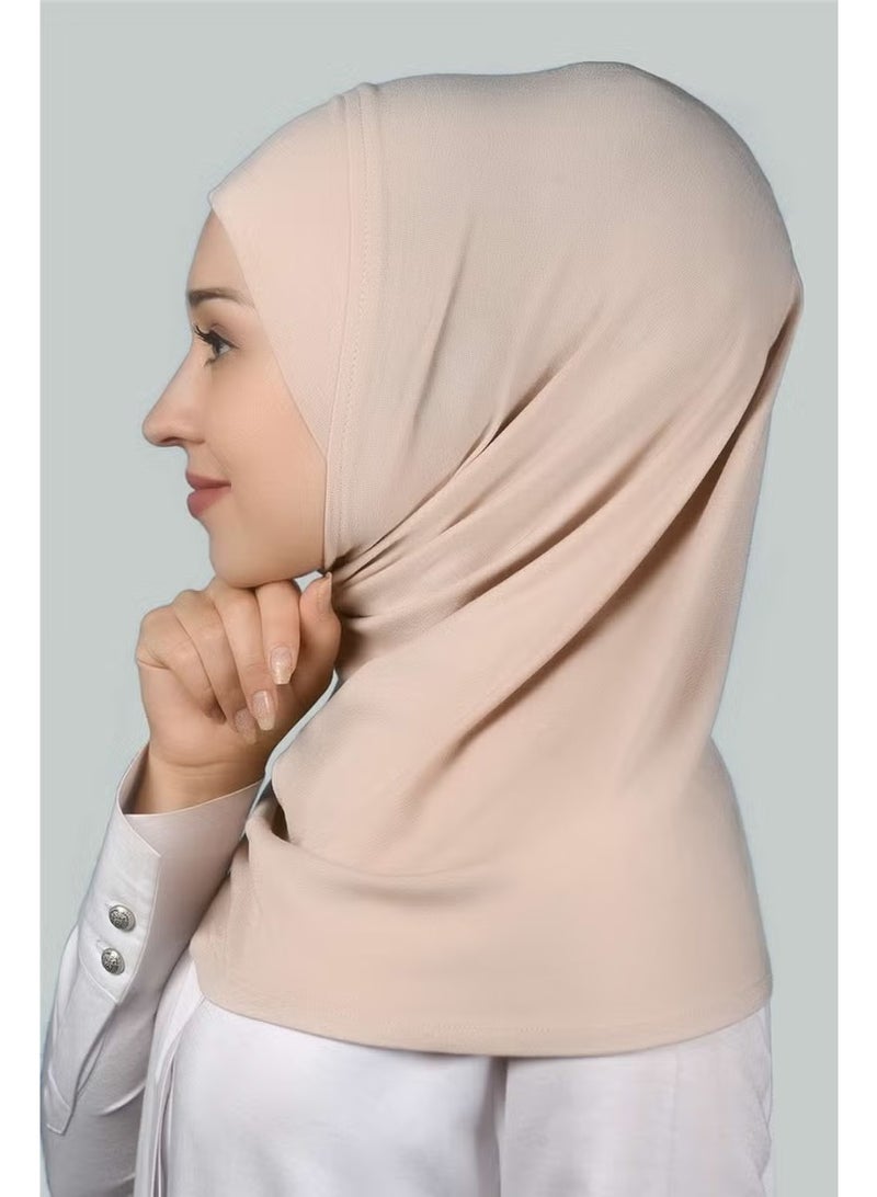 Altobeh Ready-made Hijab Practical Scarf Hijab Hijab - Prayer Cover - Beige - Image 3